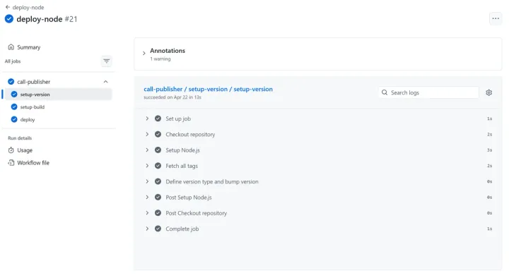 Автоматическое версионирование через GitHub Actions